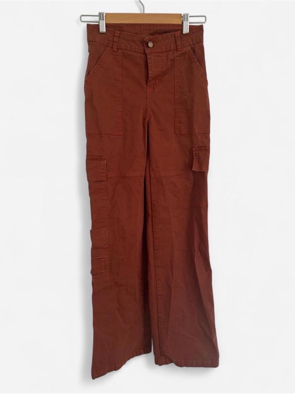Women’s Rustic Burnt Orange Cargo Pants